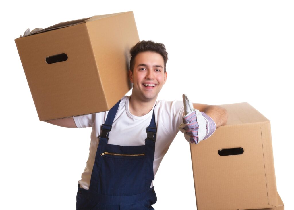 Ein freundlicher Fachberater der Entrümpelung Eisenhammer vor einem Einsatz in Düsseldorf-Lörick.